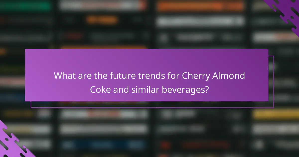 What are the future trends for Cherry Almond Coke and similar beverages?